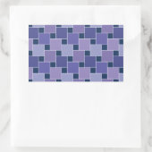 Amethyst Square Rechteckiger Aufkleber (Tasche)