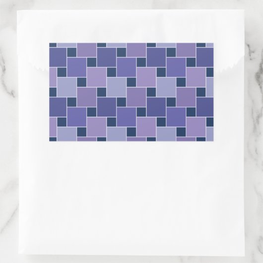 Amethyst Square Rechteckiger Aufkleber (Tasche)