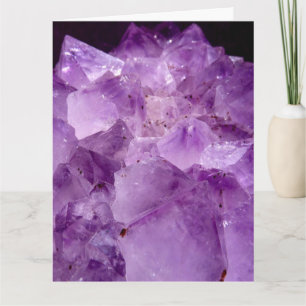 AMETHYST Stein Ruhige Friedliche Hallo Grußkarte Karte