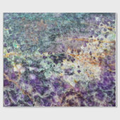 Amethyst-Stein Textur Muster Gestein Edelstein Min Geschenkpapier (Flach)