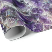 Amethyst-Stein Textur Muster Gestein Edelstein Min Geschenkpapier (Rolleneckpunkt)