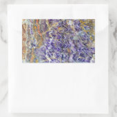 Amethyst-Stein-Textur-Muster Gestein Edelstein Min Rechteckiger Aufkleber (Tasche)