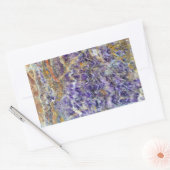 Amethyst-Stein-Textur-Muster Gestein Edelstein Min Rechteckiger Aufkleber (Umschlag)