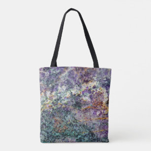 Amethyst-Stein Textur Muster Gestein Edelstein Min Tasche