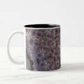 Amethyst Stern geode Zweifarbige Tasse (Links)