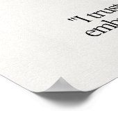 Amethyst Stone Crystal Meaning Card Poster (Ecke)