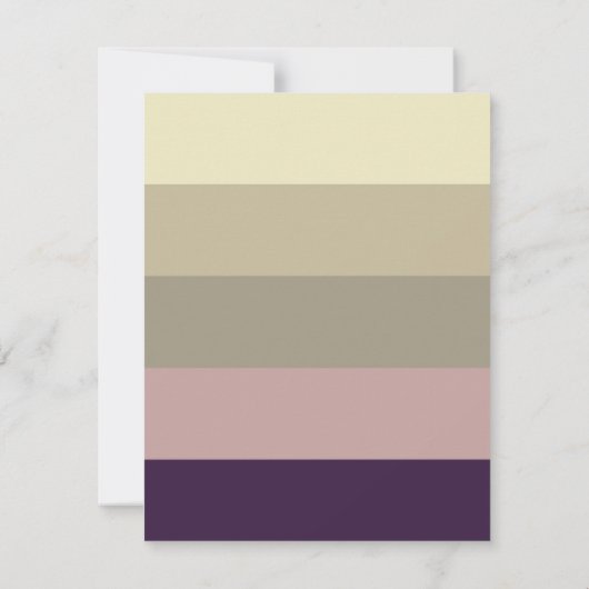 Amethyst Storm Stripes Personalisiert Mitteilungskarte (Rückseite)