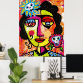 Amethyst Sugar Sull Frida von SilberZweigArts Poster (Heimbüro)