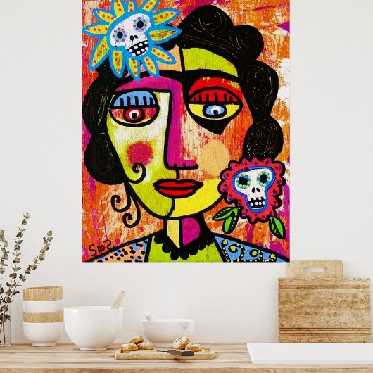 Amethyst Sugar Sull Frida von SilberZweigArts Poster (Küche)