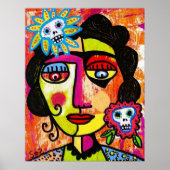 Amethyst Sugar Sull Frida von SilberZweigArts Poster (Vorne)