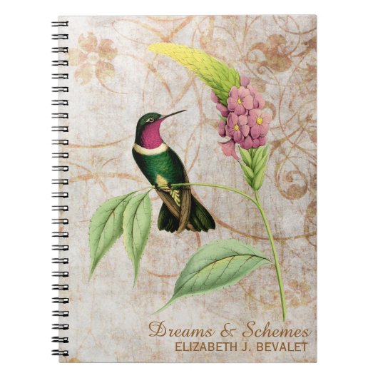 Amethyst Throated Hummingbird Notizblock (Vorderseite)