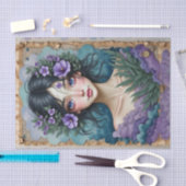 Amethyst-Träumer | Decoupage-Papier 💜🌧️ Seidenpapier (Handwerk)