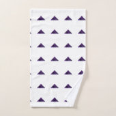 Amethyst Triangle, Februar Birthstone, Lila Badhandtuch Set (Handtuch)