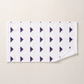 Amethyst Triangle, Februar Birthstone, Lila Badhandtuch Set (Handtuch)