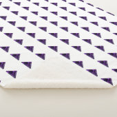 Amethyst Triangle, Februar Birthstone, Lila Sherpadecke (3/4)