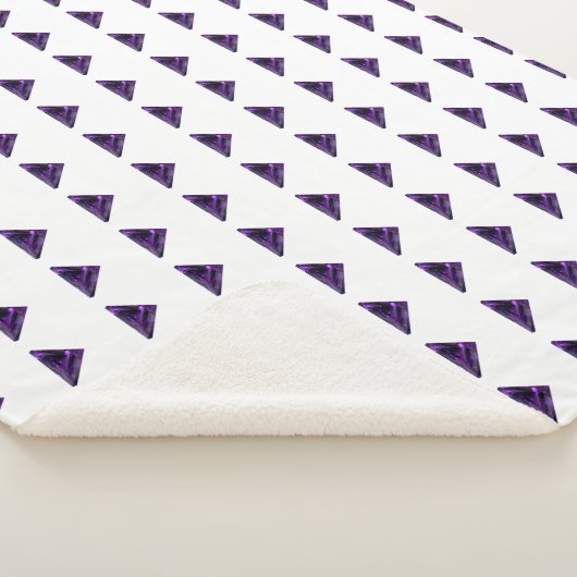 Amethyst Triangle, Februar Birthstone, Lila Sherpadecke (3/4)