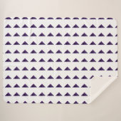 Amethyst Triangle, Februar Birthstone, Lila Sherpadecke (Vorderseite (Horizontal))