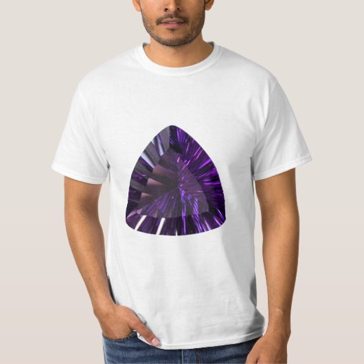 Amethyst Triangle Gemstone T - Shirt (Vorderseite)