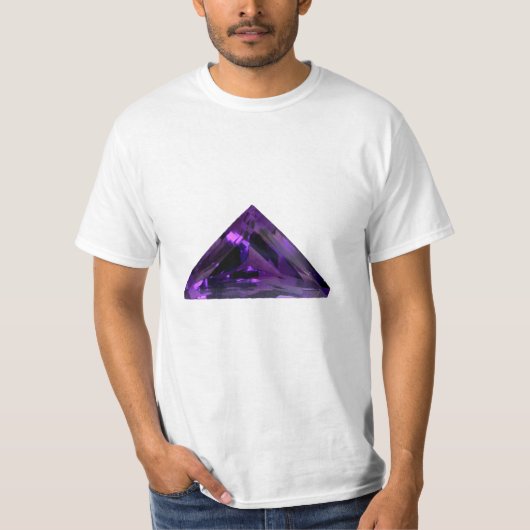 Amethyst Triangle Gemstone T - Shirt (Vorderseite)