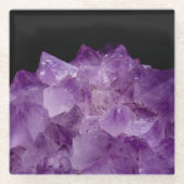 Amethyst Uncut Stones Glasuntersetzer (Vorderseite)