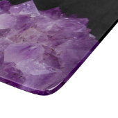 Amethyst Uncut Stones Schneidebrett (Ecke)