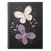 Amethyst- und Goldschmetterlinge Notizblock (Vorderseite)