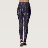 Amethyst und silbernes ägyptisches leggings (Rückseite)