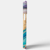 Amethyst und Türkis Abstrakt Case-Mate iPhone Hülle (Rückseite / Rechts)