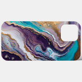 Amethyst und Türkis Abstrakt Case-Mate iPhone Hülle (Rückseite (Horizontal))