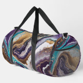 Amethyst und Türkis Abstrakt Duffle Bag (Rechte Ecke)