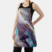 Amethyst und Türkis Abstrakt Schürze (InSitu)