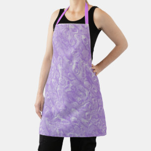 Amethyst- und weißes Marmormuster Schürze