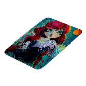 Amethyst Unicorn Faiasy Fantasy Art Magnet (Linke Seite)