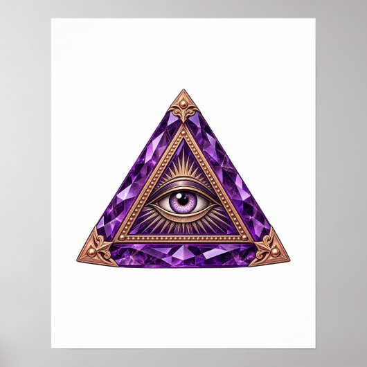 Amethyst Vault Eye Poster (Vorne)