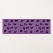 Amethyst Vektor Art Yoga Mat Yogamatte (Rückseite (Horizontal))