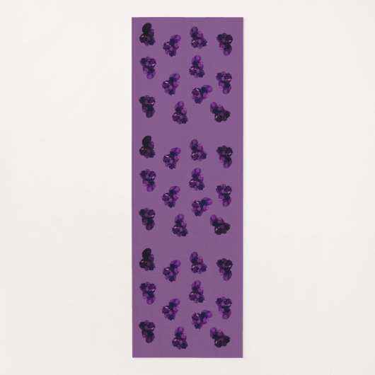 Amethyst Vektor Art Yoga Mat Yogamatte (Vorderseite)