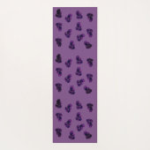 Amethyst Vektor Art Yoga Mat Yogamatte (Rückseite)