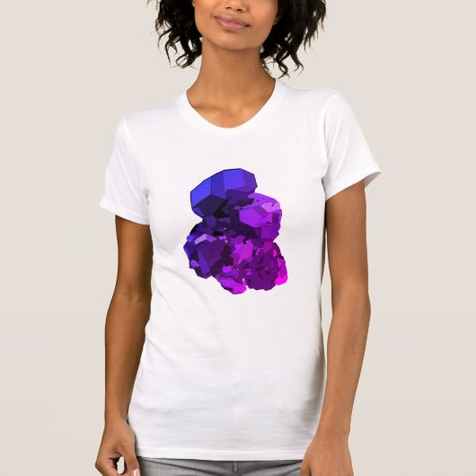 Amethyst Vektorkunst Frauen Angepasster T - Shirt (Vorderseite)