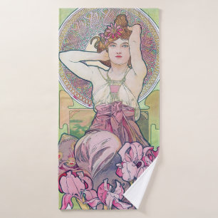 Amethyst (Vier Juwelen), Alphonse Mucha Badehandtuch