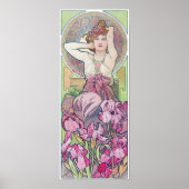 Amethyst (Vier Juwelen), Alphonse Mucha Poster (Vorne)