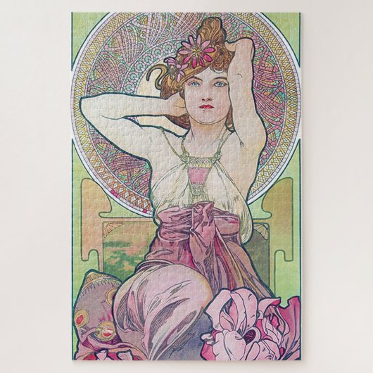 Amethyst (Vier Juwelen), Alphonse Mucha Puzzle (Vertikal)