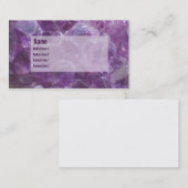 Amethyst Visitenkarte (Vorne/Hinten)