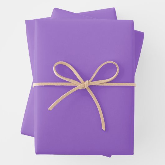 Amethyst (Vollfarbe) Geschenkpapier Set (Beispiel)