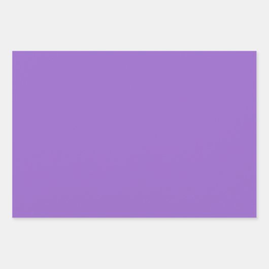 Amethyst (Vollfarbe) Geschenkpapier Set (Vorderseite)