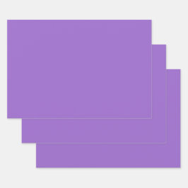 Amethyst (Vollfarbe) Geschenkpapier Set