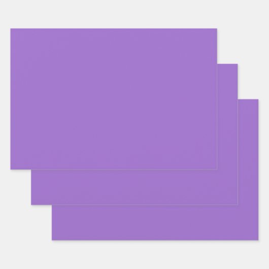 Amethyst (Vollfarbe) Geschenkpapier Set (Set)