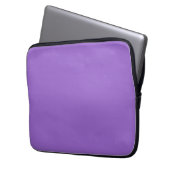 Amethyst (Vollfarbe) Laptopschutzhülle (Vorderseite Links)