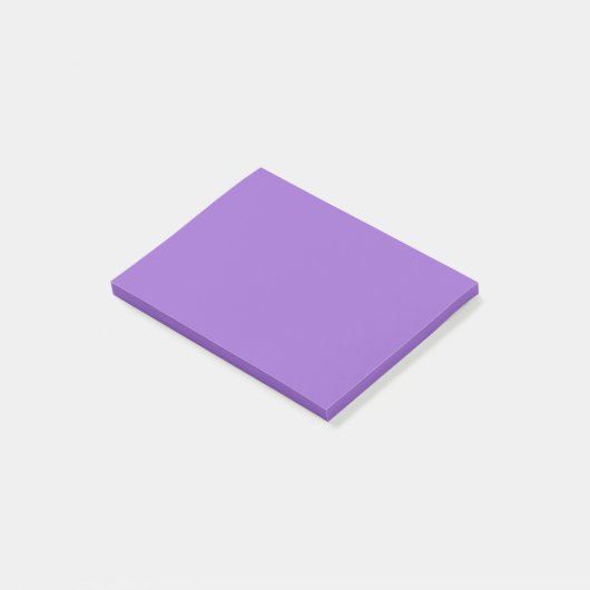 Amethyst (Vollfarbe) Post-it Klebezettel (angewinkelt)