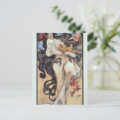 Amethyst von Alphonse Mucha Postkarte (Stehend Vorderseite)