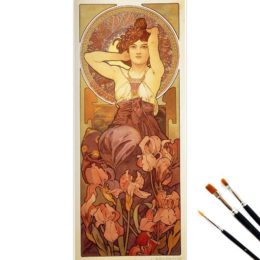 Amethyst von Alphonse Mucha Seidenpapier